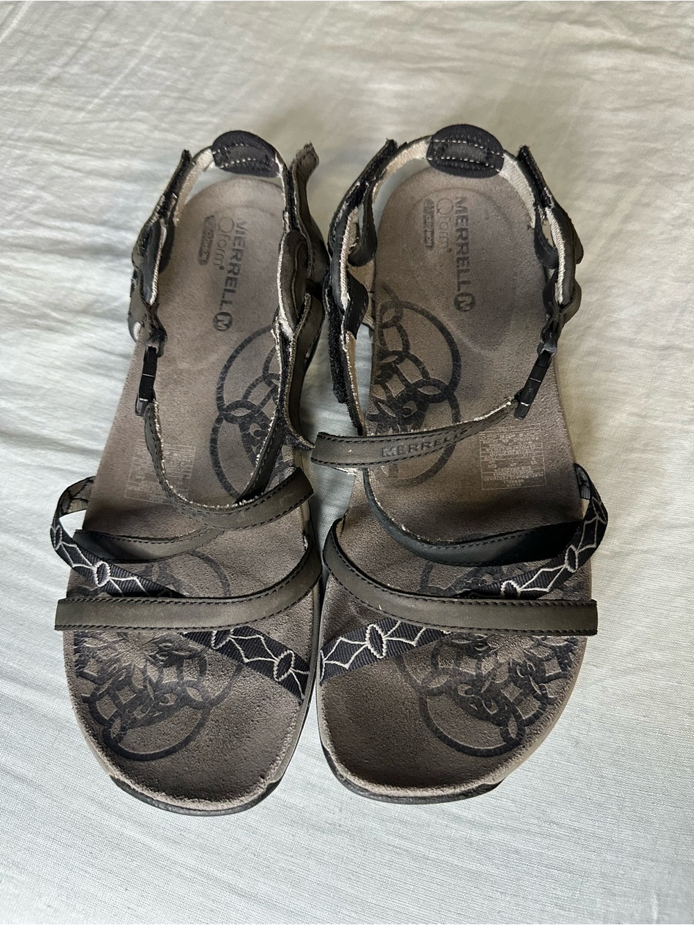 Merrell Black Jacardia Sandals Size 9